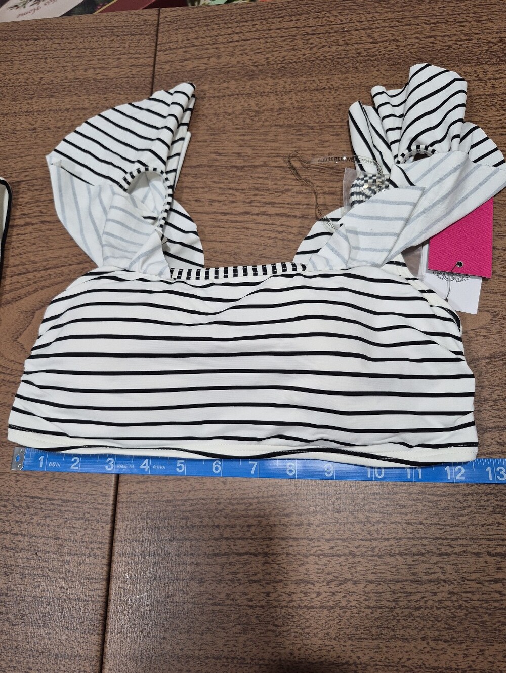 NWT Vince Camuto Cruise 2 Piece Striped Swimsuit - Picture 11 of 14